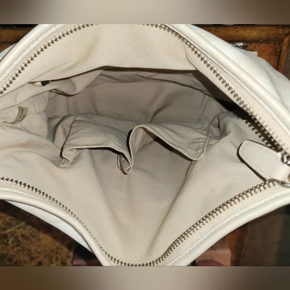 Coach Zebra striped tan..leather and canvas..EUC - Picture 10 of 10